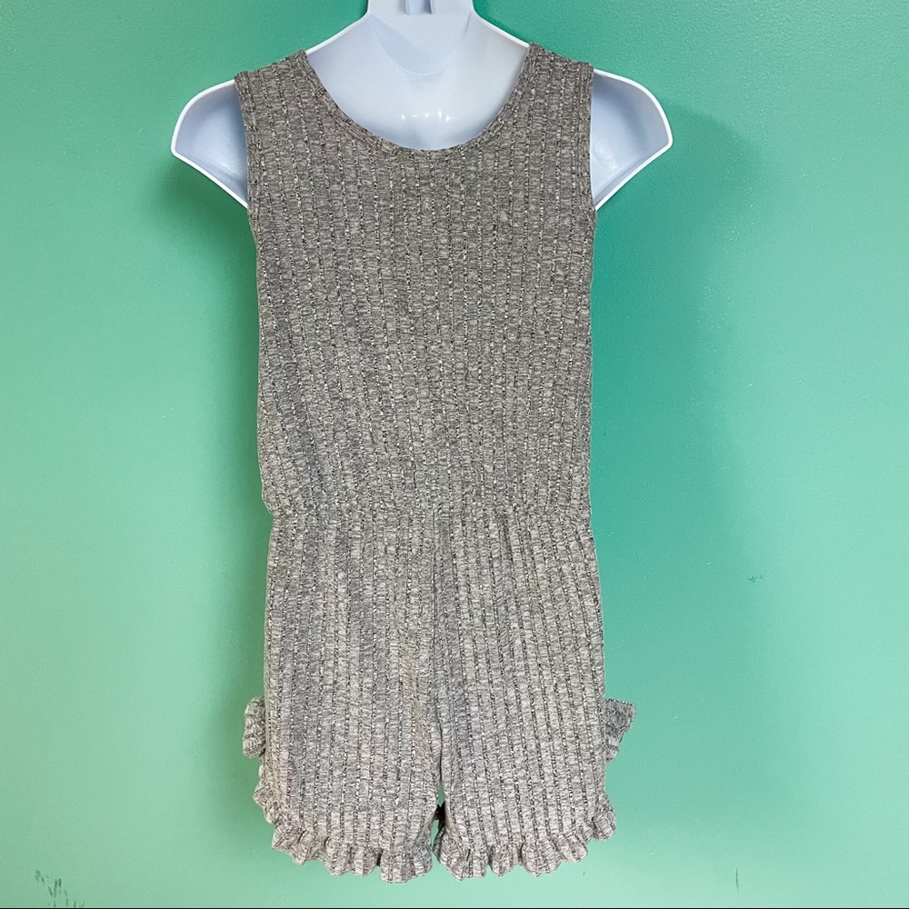 Sovereign Code Gray Kay Ruffle Romper Girls Size 8 - Picture 6 of 9